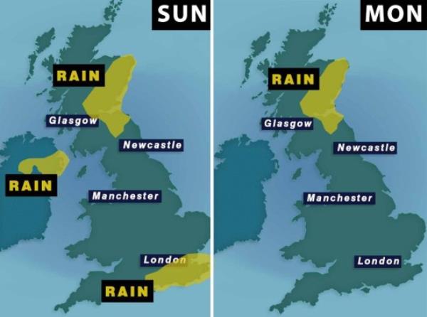 Three yellow warnings have been issued by weather officials (Picture: Metro.co.uk)